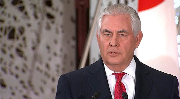 Tillerson Warns of Military Action on NKorea
